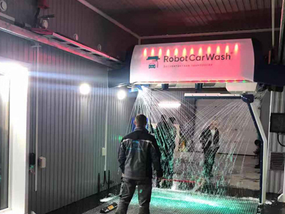 卓越品质畅销全球市场,俄罗斯加里宁格勒代理商Robot carwash再订两台镭豹360