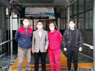 用户案例,镭豹360极速型洗车机在新疆克拉玛依市安装完成投入使用