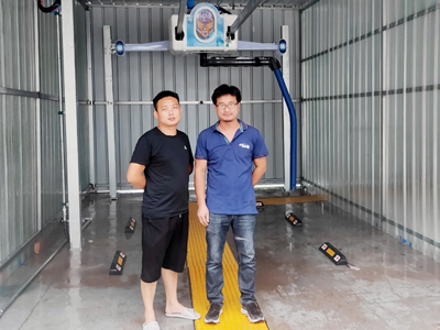 用户案例,镭鹰X1自动洗车机在河南省周口市太康县农机加油站安装完成交付使用