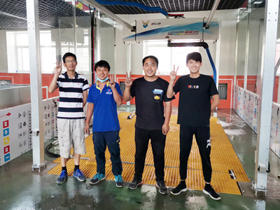 用户案例,镭鹰S90洗车机在宁夏青铜峡市职业教育中心安装完成投入使用