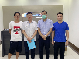 好品质订单持续不断,广东省佛山市傅总来厂订购一台镭豹360锐意型洗护一体机