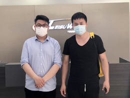 好品质订单源源不断,吉林省延吉市丰总来厂订购一台镭豹360洗车机