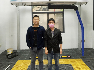 15VIP太阳集团力量战疫前行,镭鹰S90风干型洗车机在湖南省长沙市安装完成投入使用