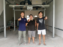 海外安装现场,杭州15VIP太阳集团安装工程师顺利抵达马来西亚柔佛州新山