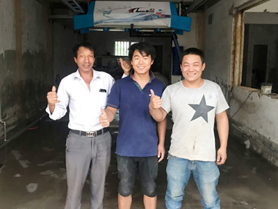 用户案例,镭豹360锐意型洗车机在新疆省巴音郭勒盟焉耆县振华洗车行安装完成交付使用