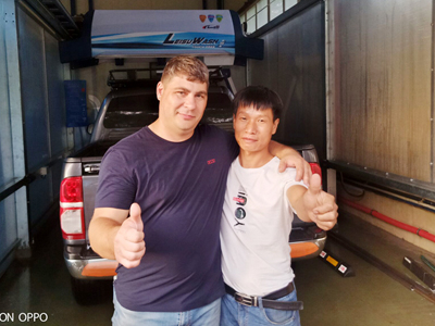 海外用户案例,镭豹360卓越型洗护一体机在俄罗斯哈巴罗夫斯克市安装完成投入使用