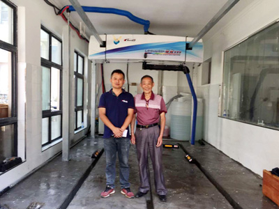 用户案例,镭鹰S90洗车机在湖北省孝感市靓洁汽车服务中心安装完成交付使用