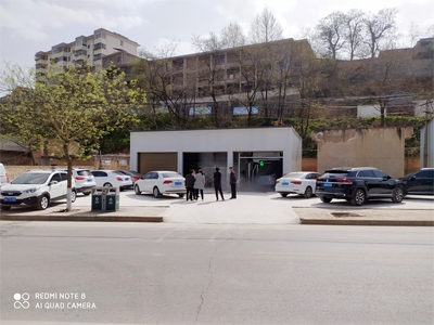 用户案例,镭豹360洗车机在陕西省咸阳市淳化县水务公司交付使用