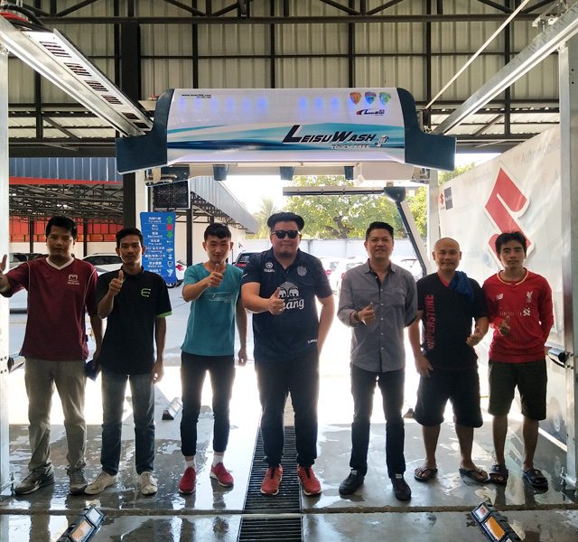 海外用户案例,镭豹360卓越型洗车机在泰国美索Utotools安装完成投入使用