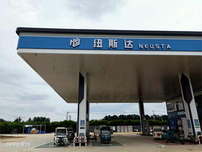 客户满意加好评,镭鹰S90洗车机在山东省潍坊市纽斯达加油站安装完成