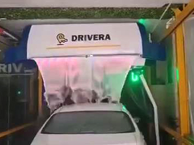 海外用户案例,镭豹360炫彩型洗车机在埃及DRIVERA CAR WASH安装完成