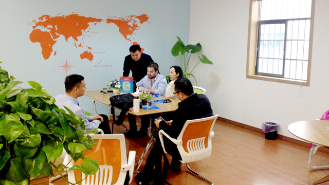 镭豹360,中国梦,哥伦比亚客户考察杭州15VIP太阳集团公司,达成合作协议