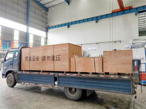 发货现场,镭鹰S90洗车机发往陕西省商洛市丹凤县桃园加油站