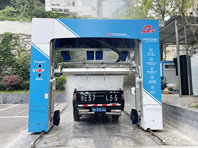 用户案例,镭翼DG仿形洗车机在湖北省宜昌市某单位安装完成交付使用