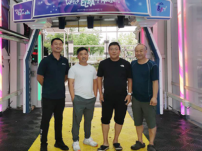 海外用户案例,两台镭翼SG和一台镭豹360洗车机在韩国安装完成交付使用