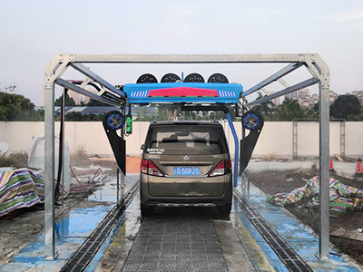 用户案例,镭鹰S90旗舰型洗车机在广东省惠州市惠东县加油站安装完成交付使用