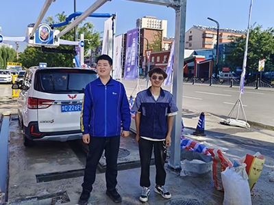 用户案例,镭鹰X1洗车机在河南省洛阳市艾森加油站安装完成交付使用