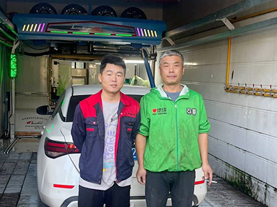 用户案例,镭鹰S90旗舰型洗车机在江苏省扬州市杰诚美车会所安装完成交付使用