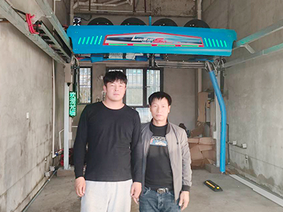 用户案例,镭鹰S90旗舰型洗车机在新疆和田市墨玉县米娜洗车行安装完成交付使用
