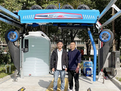 用户案例,镭鹰S90旗舰型洗车机在浙江省温州市龙港中学新校区安装完成交付使用