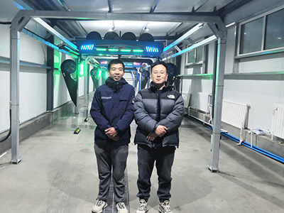 用户案例,三台镭鹰S90旗舰型洗车机在宁夏银川市中国石油广场东路加油站安装完成交付使用