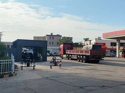用户案例,镭鹰S90旗舰型洗车机在广东省茂名市新塘加油站安装完成交付使用