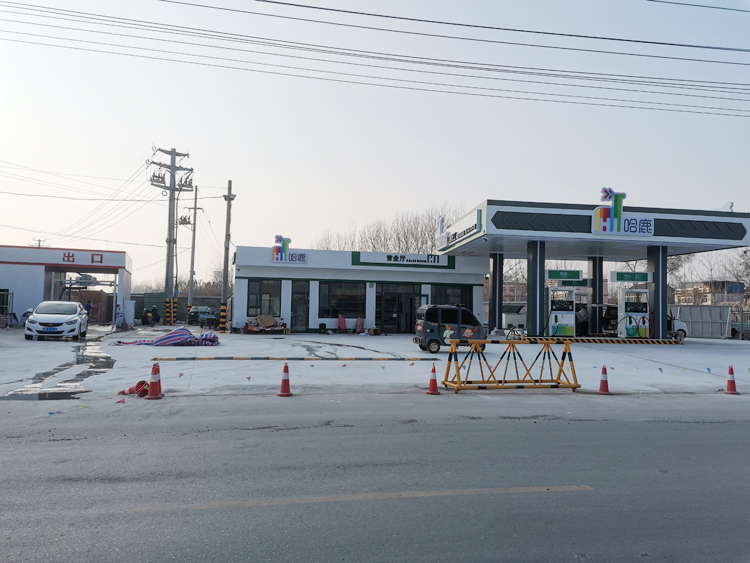 用户案例,镭鹰X1洗车机在安徽省宿州市哈鹿加油站安装完成交付使用