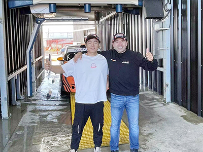 海外用户案例,一台镭翼SG仿形洗车机和一台360洗车机在智利蒙特港安装完成交付使用
