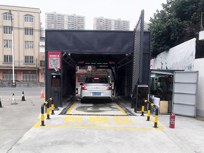用户案例,镭鹰S90旗舰型洗车机在广东省阳江市城南加油站安装完成交付使用