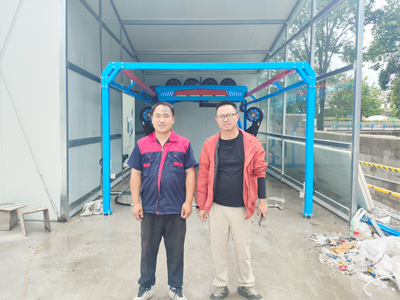 用户案例,镭鹰S90旗舰型洗车机在贵州省贵阳市吾悦广场安装完成交付使用