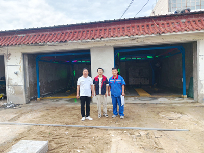 用户案例,两台镭鹰S90旗舰型洗车机在内蒙古包头市中北石油安装完成交付使用