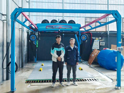 用户案例,镭鹰S90旗舰型洗车机在青海省泽库县清清洗车店安装完成交付使用