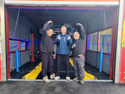 LEISUWASH SG PRO仿形高压无接触洗车机在韩国瑞山市安装完成交付使用