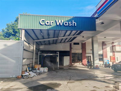 LEISUWASH 360炫彩洗车机在中国台湾省桃园市安装完成交付使用