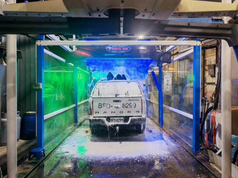 落地投产｜LEISUWASH 360 洗车机于台湾省桃园市安装竣工，正式投入商用